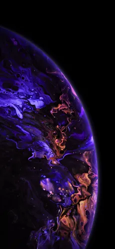 Айфон Обои на телефон сине-фиолетовое морское существо
