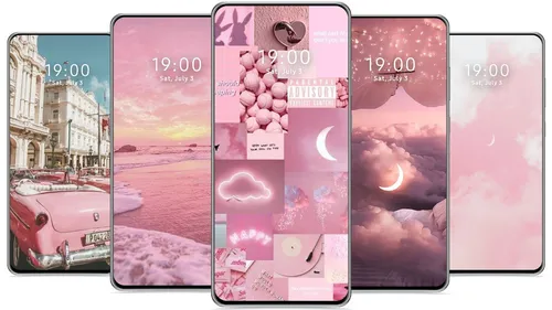 Розовый Милые Обои на телефон фото на андроид