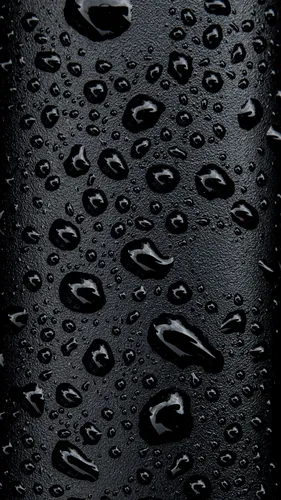 Чёрные С Надписью Обои на телефон капли воды на поверхности
