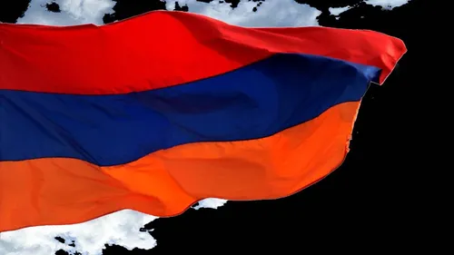 Армянские Обои на телефон красно-синий флаг