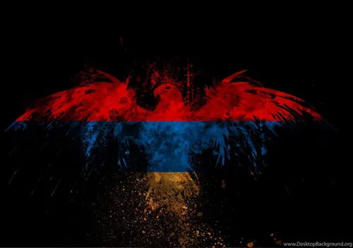 Армянские Обои на телефон красно-синий рентген