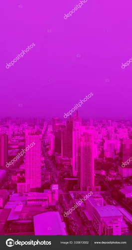 Модный Современный Обои на телефон городской пейзаж с розовыми и фиолетовыми огнями