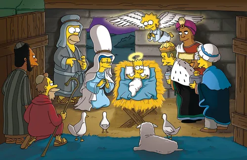 Симпсоны Обои на телефон карикатура группы людей