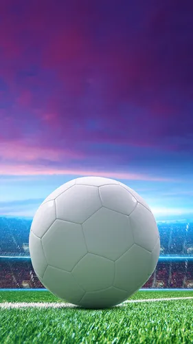 Футбол Обои на телефон белый шар на зеленом поле