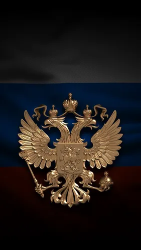 Флаг России Обои на телефон золотая и черная бабочка