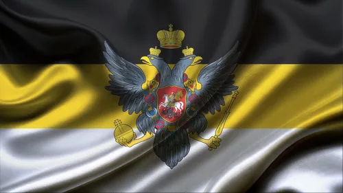 Флаг Российской Империи Обои на телефон красочная птица на желто-черной ткани