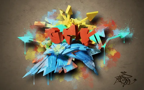 Граффити Обои на телефон группа разноцветных бумажных самолетиков