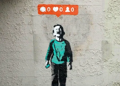 Граффити Обои на телефон человек в маске