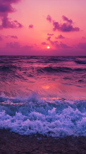 Море Закат Обои на телефон HD
