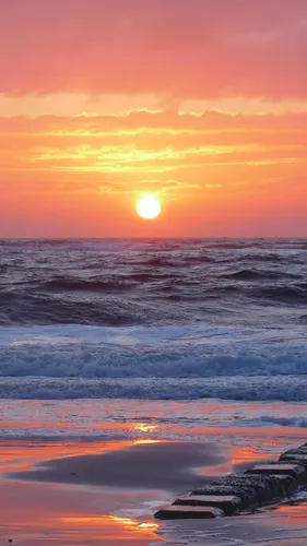 Море Закат Обои на телефон картинки