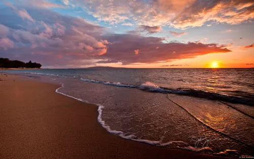 Море Закат Обои на телефон картинка