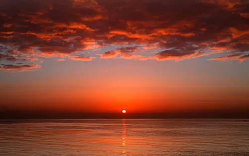 Море Закат Обои на телефон изображение