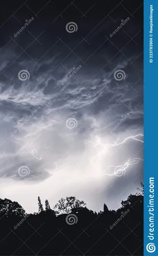 Небо Обои на телефон облачное небо с деревьями