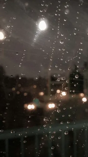 Осень Дождь Обои на телефон окно с каплями дождя на нем