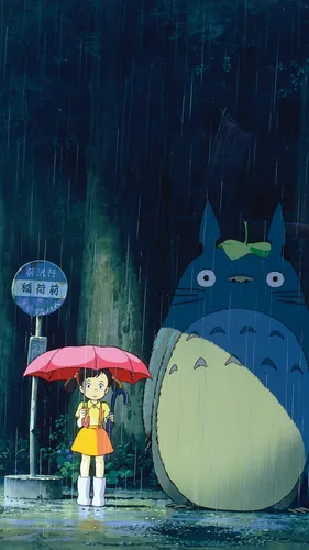 Атмосферные Обои на телефон девушка, держащая зонт