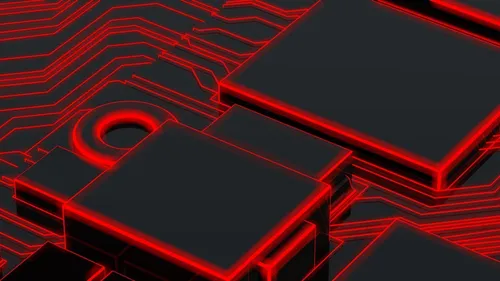 Геймерские Обои на телефон красно-черный компьютерный сервер