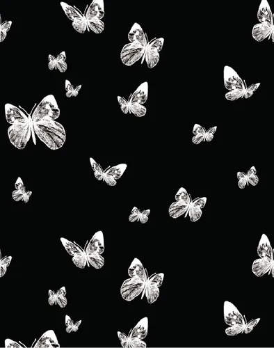 Бабочки На Черном Фоне Обои на телефон картинка