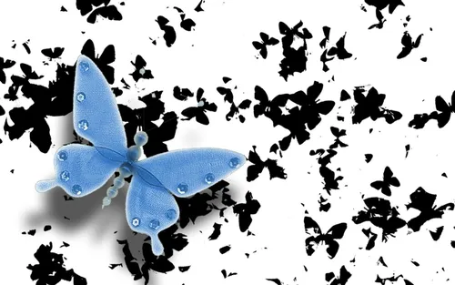 Бабочки На Черном Фоне Обои на телефон фото для телефона
