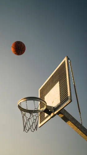 Баскетбол Обои на телефон баскетбольное кольцо с баскетбольным мячом