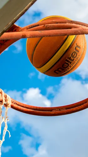 Баскетбол Обои на телефон баскетбольное кольцо с мячом